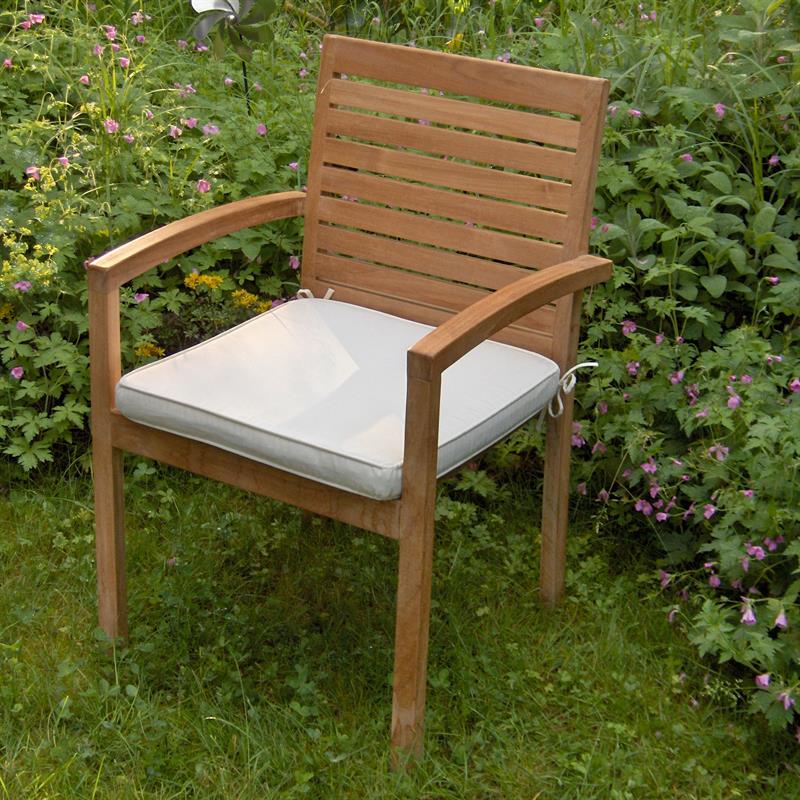 Outdoor-Stuhl-Set, 2-tlg. Lora – Inklusive Sitzkissen