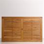 Briston Esstisch 165 x 100 x 76cm zertifiziertes Teak Grade A mit 6x6 cm Tischbeinen